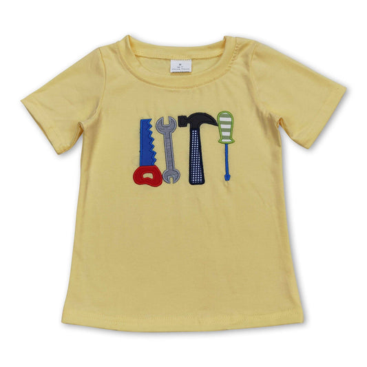 Yellow tool short sleeve shirt