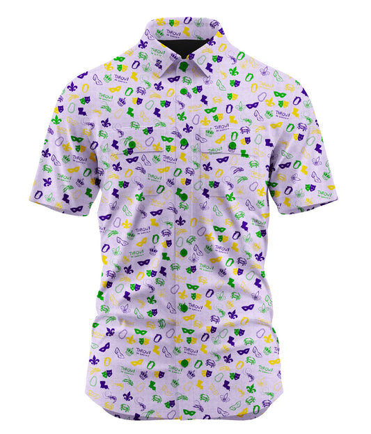 Mardi Gras button up